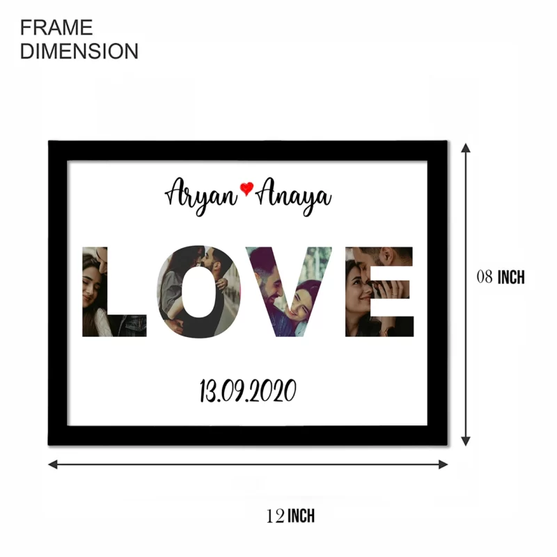 Customized Love Collage Frame - Image 2